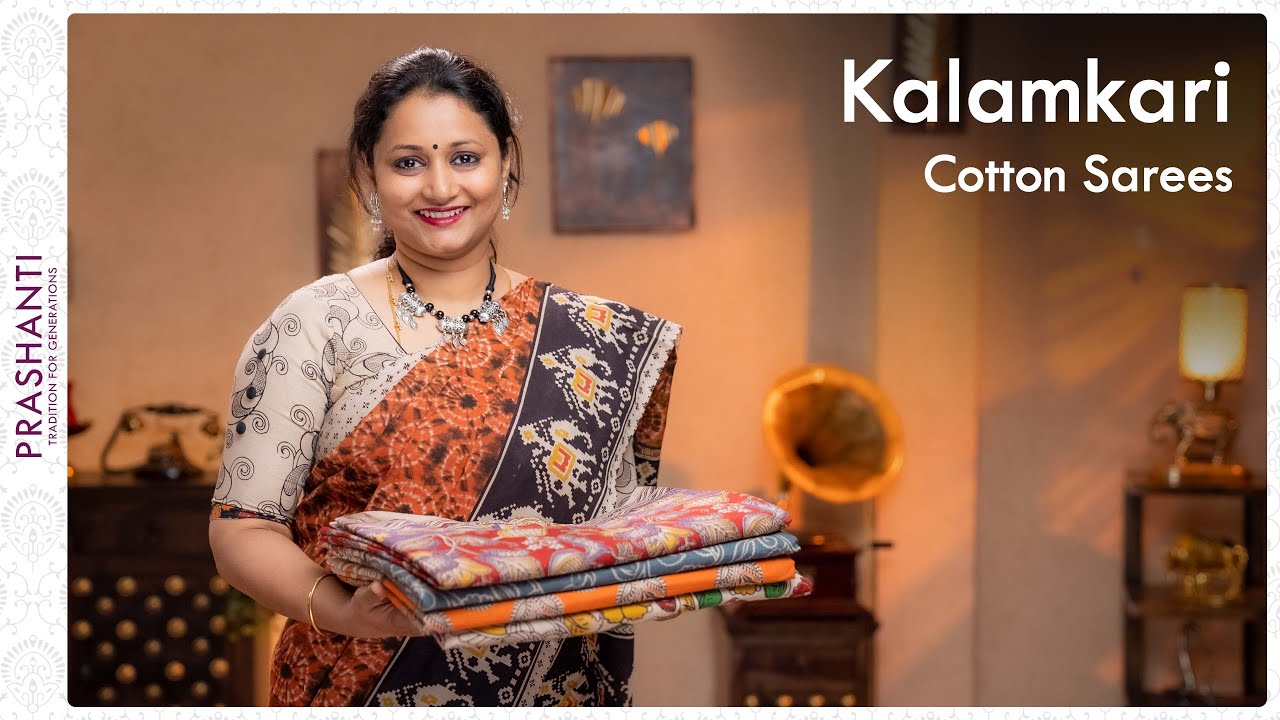 Kalamkari Cotton Sarees by Prashanti | 08 April 2022