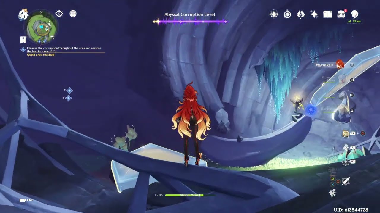 Cleanse the corruption throughout the area and restore the barrier core (0/3)