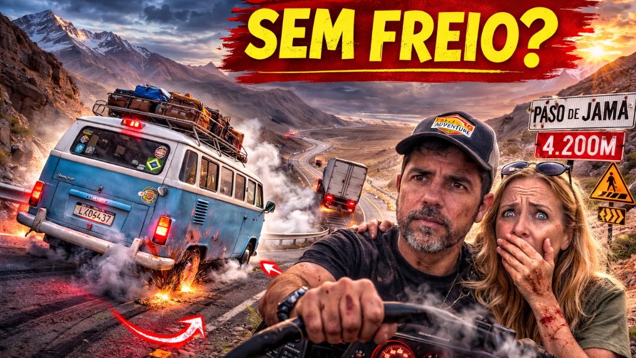 Ep22 TENSÃO na Descida para San Pedro de Atacama com Kombi Antiga! VIVER RODANDO