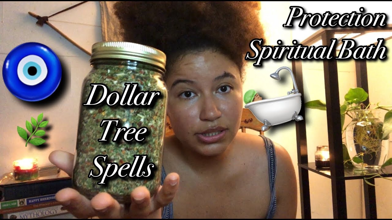 DOLLAR TREE SPELLS | Protection Spiritual Bath | 🛀🏽🧿🌿