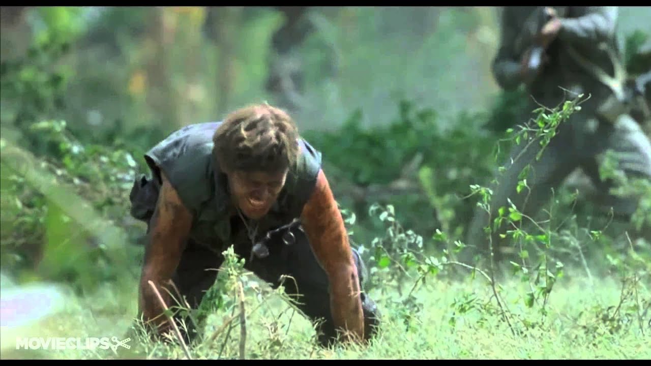 Platoon 710 Movie CLIP   The Death of Sgt Elias 1986 HD1