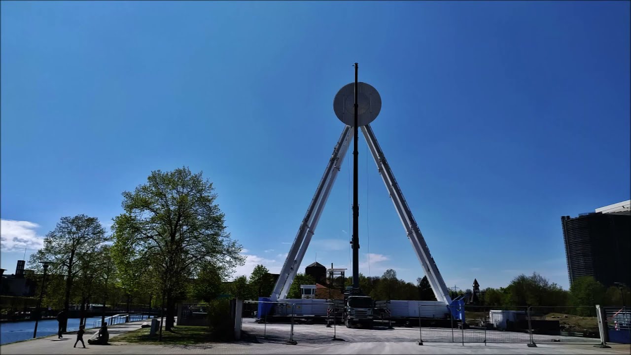 Abbau Riesenrad Centro April 2021