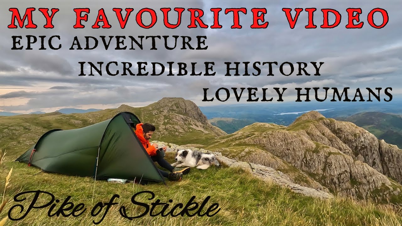 SOLO BACKPACKING - A Neolithic Axe Factory -  Pike of Stickle LAKE DISTRICT UK Mountain Wild Camping