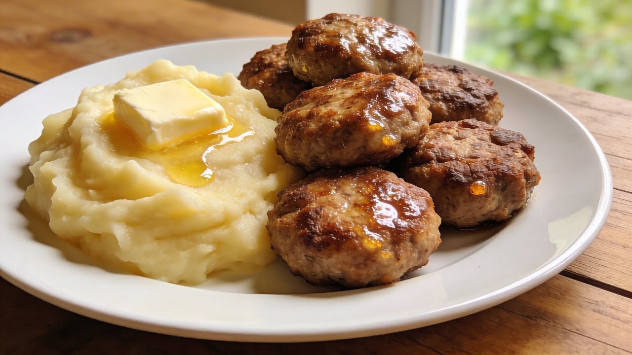 Delicious homemade cutlets with mashed potatoes and salad – a step‑by‑step family dinner recipe”
