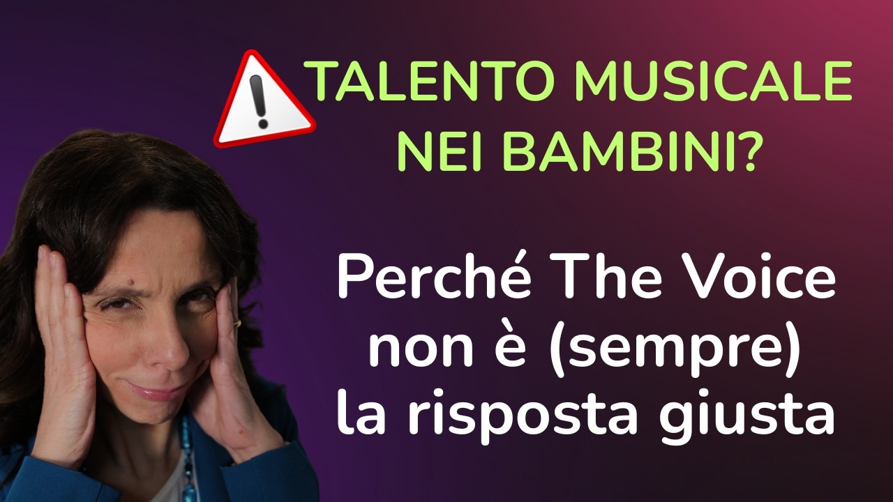 Talento musicale nei bambini: perché The Voice non è (sempre) la risposta giusta