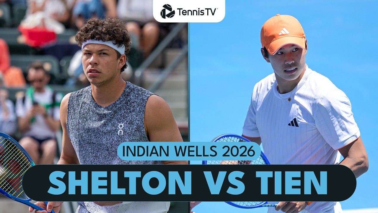 Ben Shelton vs Learner Tien All American Battle | Indian Wells 2026