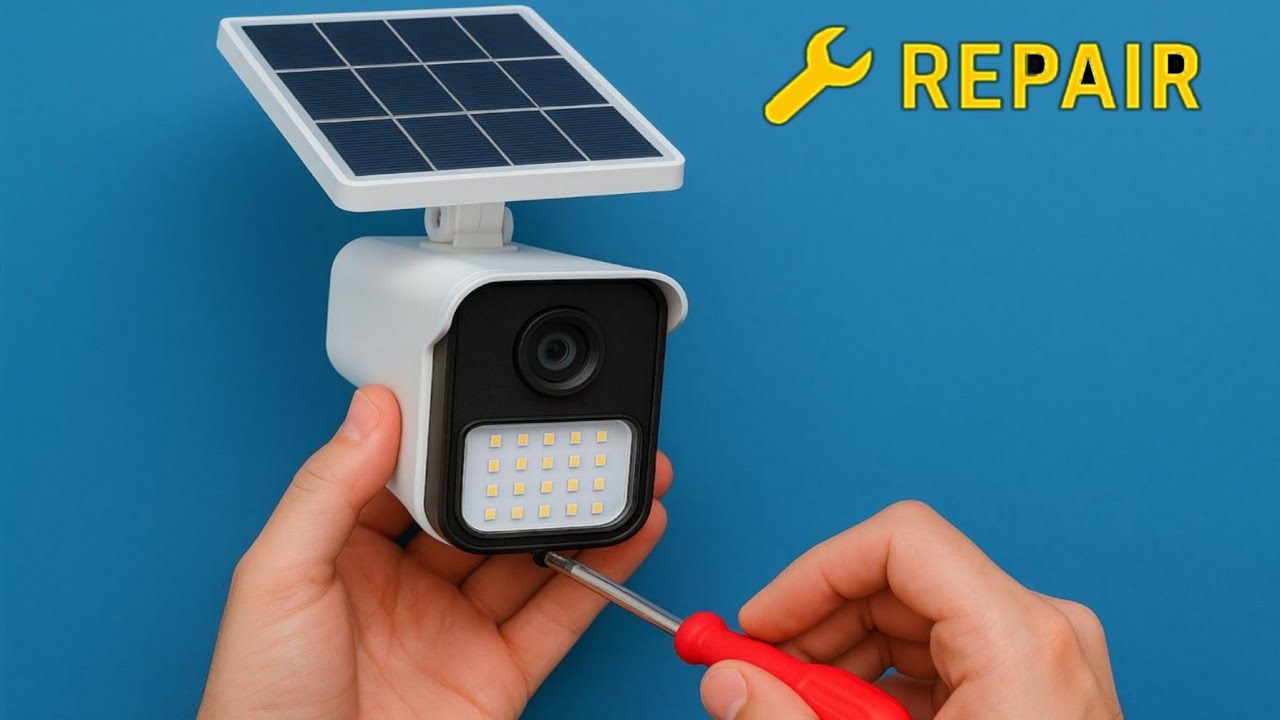 Fixing a Solar LED Camera Lamp 🔧💡 Back to Life!