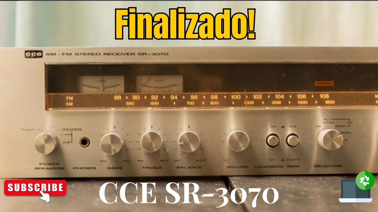 Receiver CCE SR 3070 - Finalização do Amplificador e estética 