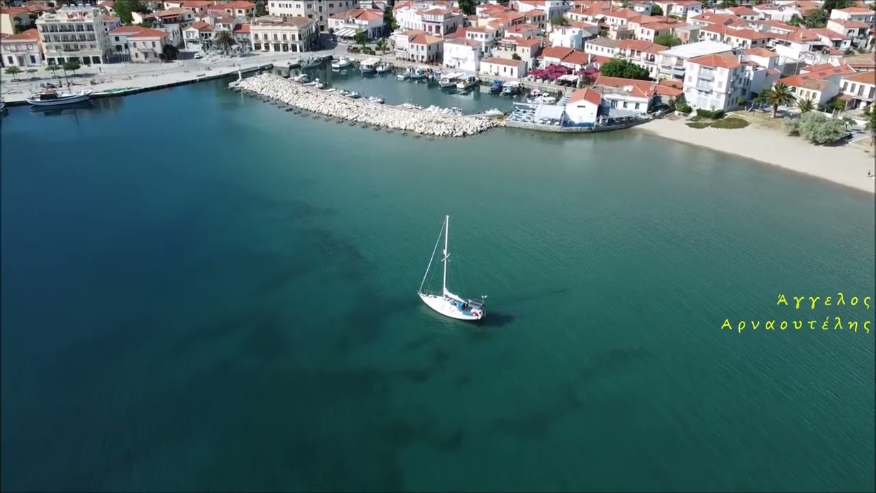 Η Μύρινα (Λήμνος) ΑΝΩΘΕΝ - Aerial video by drones Dji
