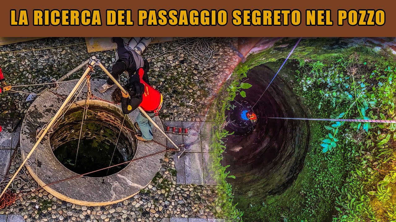 Esplorazione del pozzo di Salita al Castello, Saluzzo (CN). Ricerca del passaggio segreto.