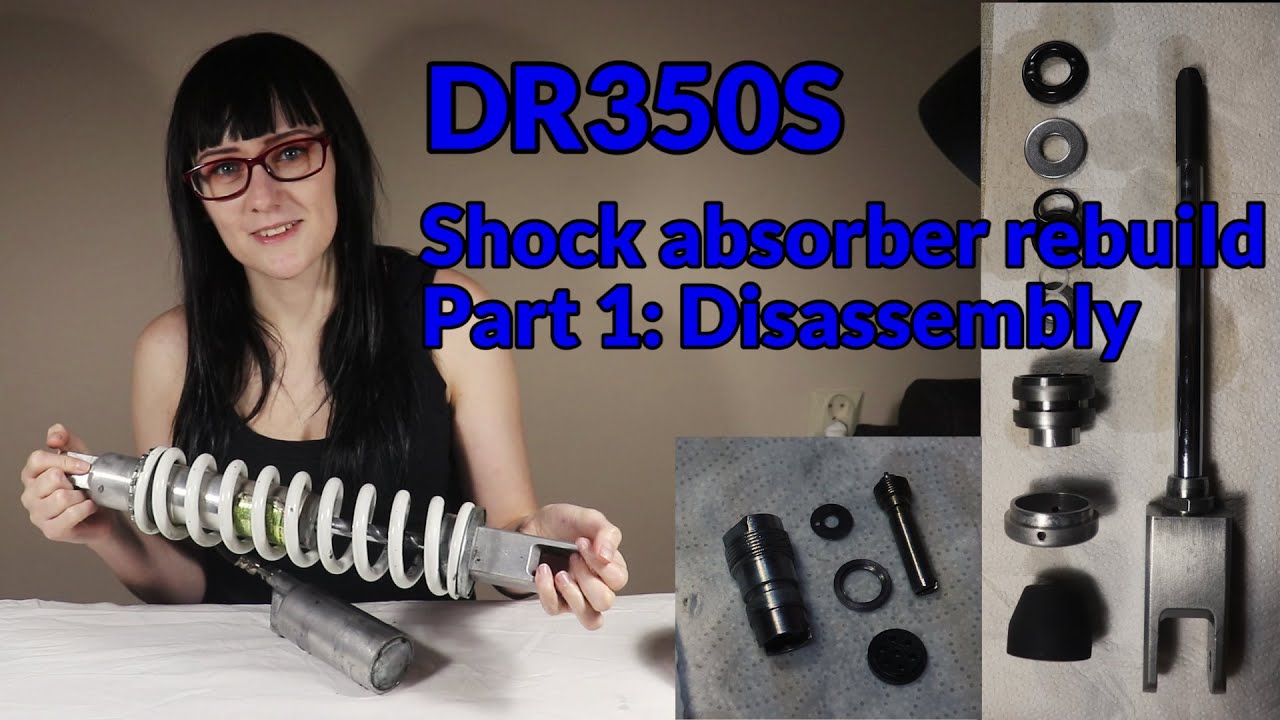 🔧 DR350S - Rear shock absorber rebuild, part 1 - disassembly