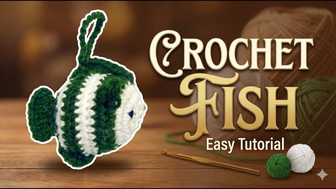 Crochet Fish (Easy Tutorial)