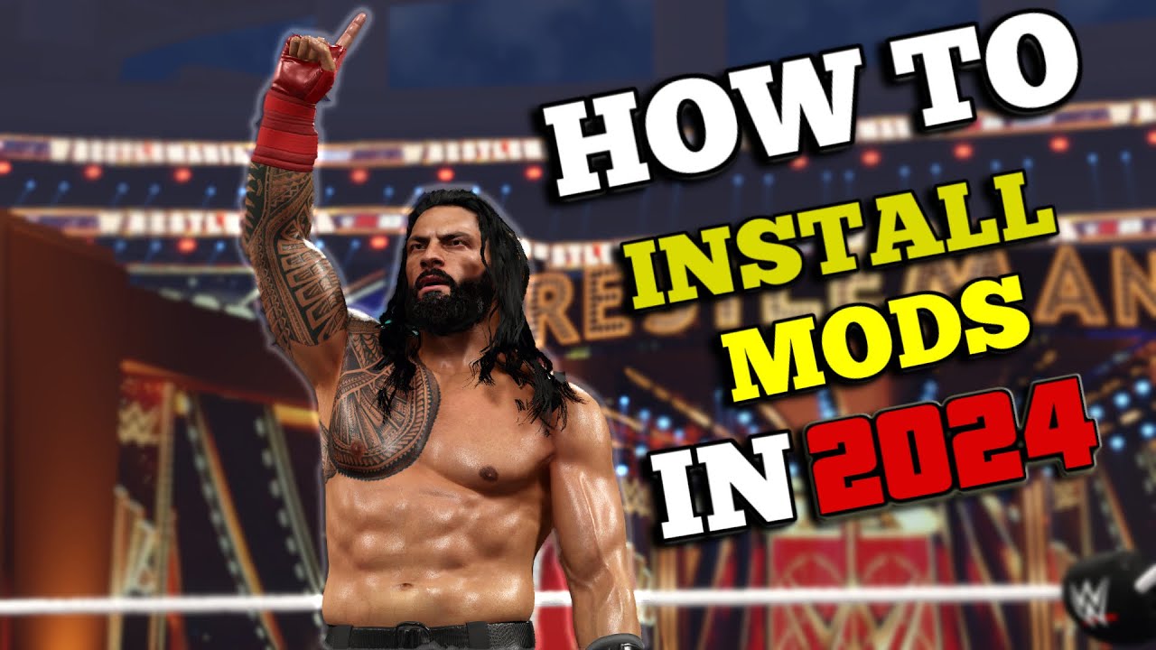 WWE 2K23 How to install MODS : EASY METHOD 2024