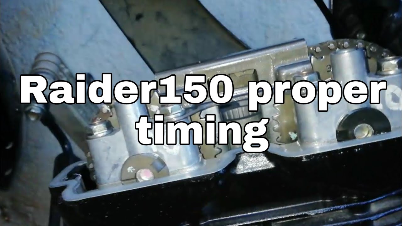 Raider150 proper engine timing