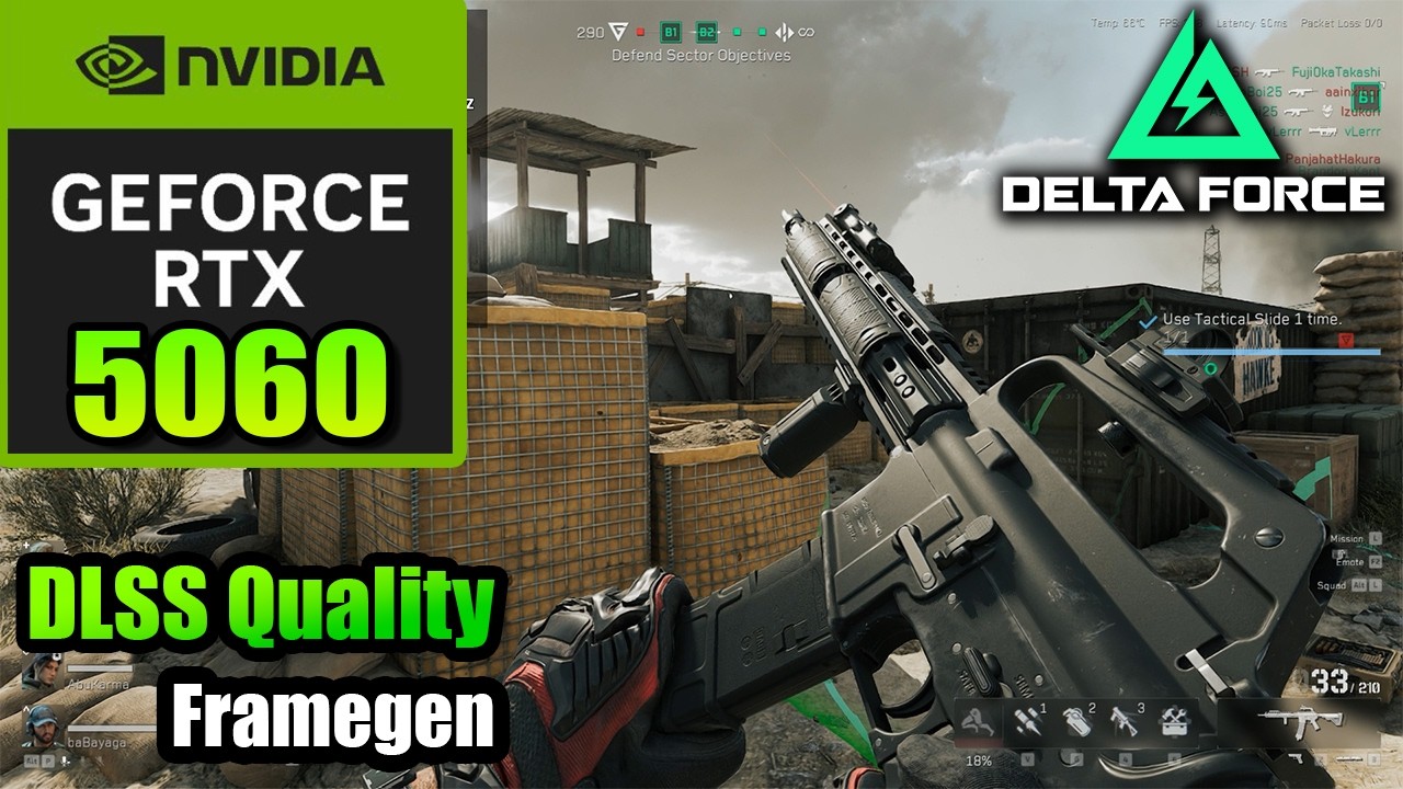 RTX 5060 | Delta Force | Ultimate DLSS Quality + FrameGen 1080p (2025)