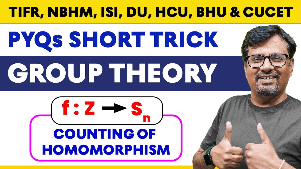 Group Theory | Counting of Homomorphism from f: Z to Sn | PYQs & Short Trick By Gp sir