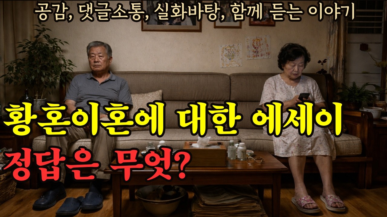 40년의 결혼생활 이제 내려놓아도 될까요 ㅣ 자신의 이야기를 남겨 주세요 ㅣ 소통 공감 시니어 에세이