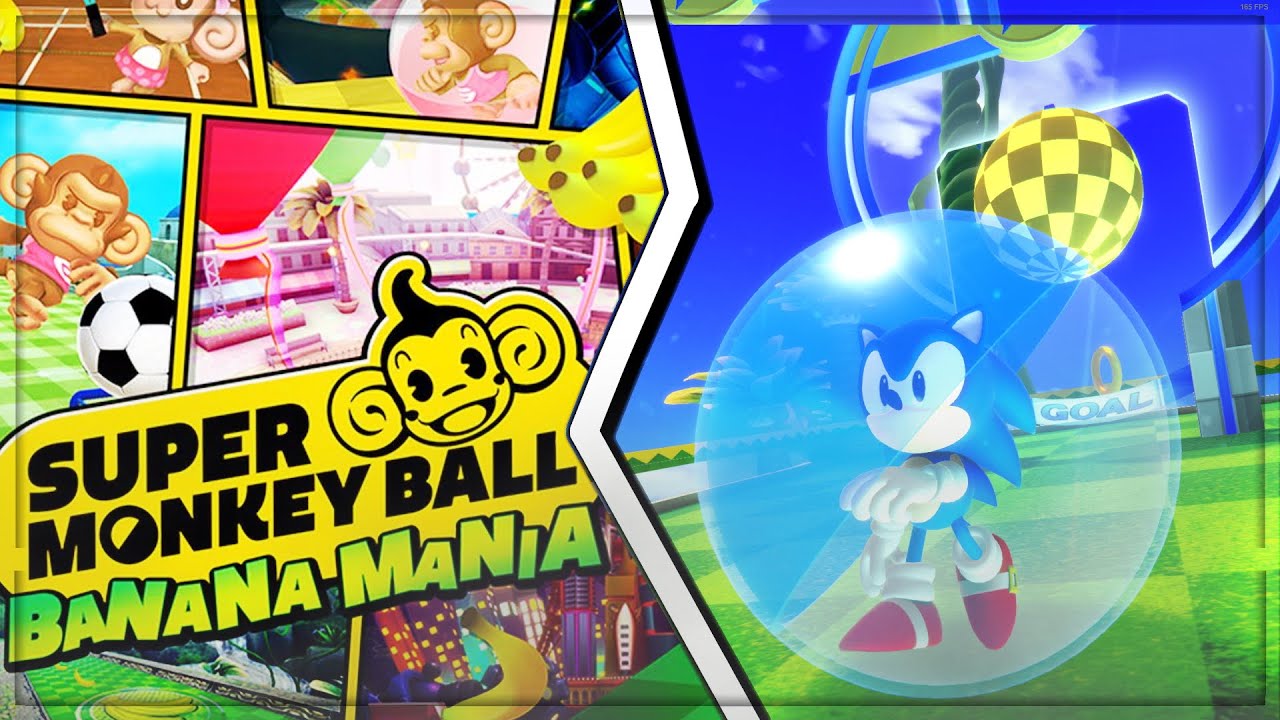 Sonic Gameplay in Super Monkey Ball Banana Mania!