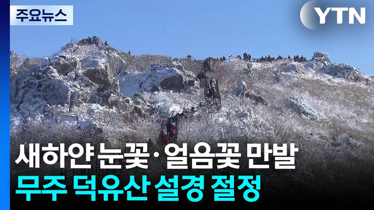 새하얀 눈꽃·얼음꽃 만발...무주 덕유산 설경, 절정 / YTN