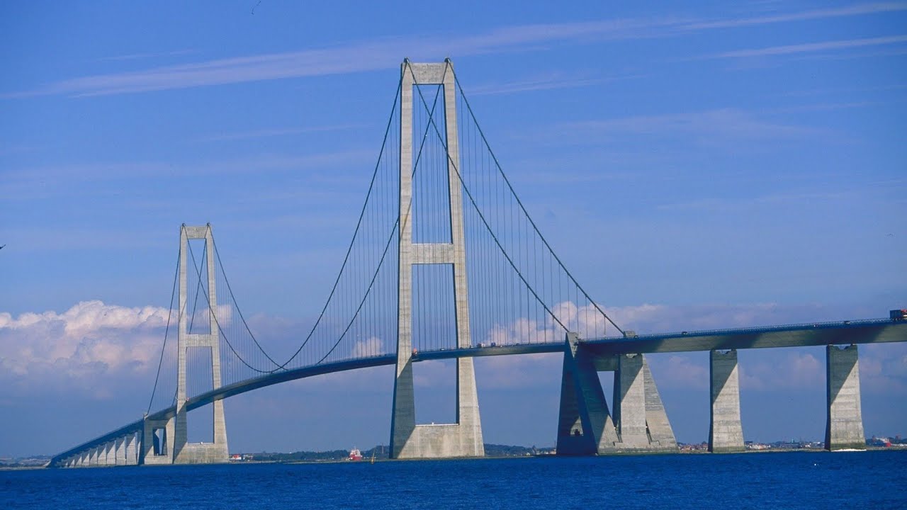 Storebaelt Bridge | Direction Sweden | 4K | 20.08.2022