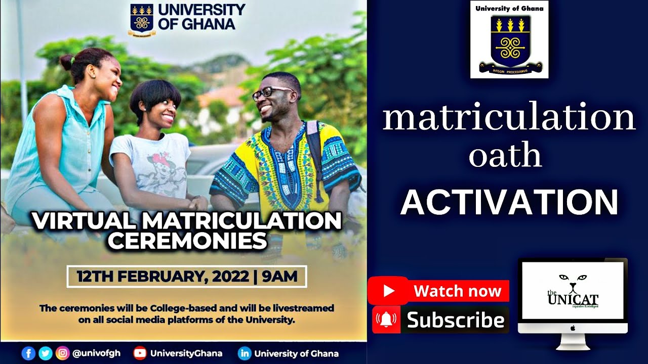 How To Take UG Matriculation Oath