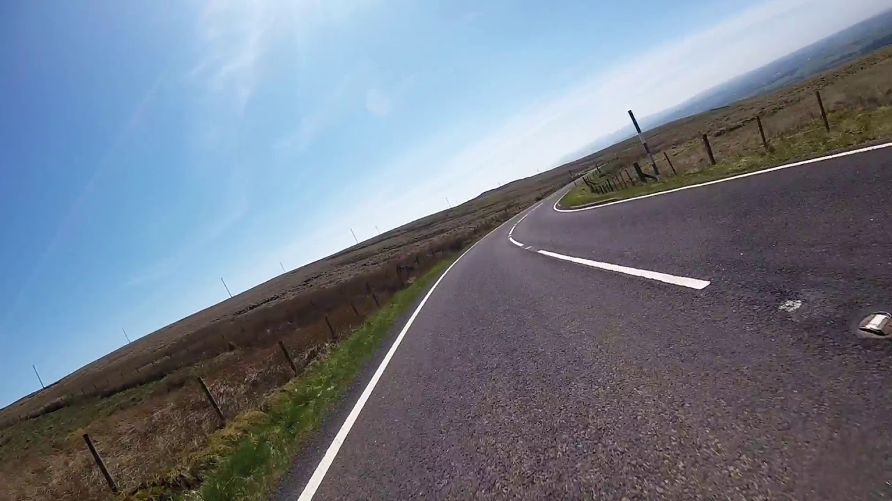 Motorcycle ride on the A686 Alston to Penrith road