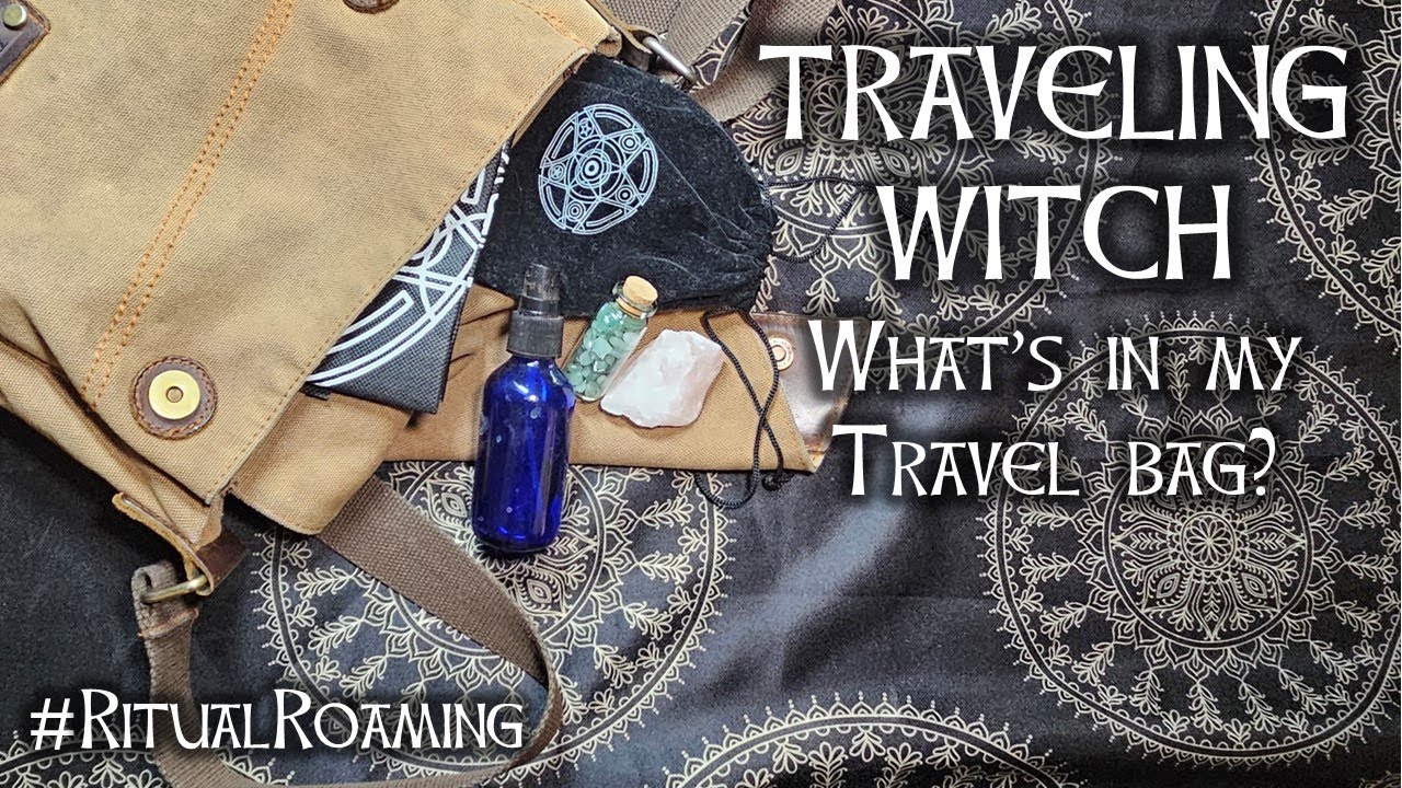Traveling Witch, What's in my Travel Bag? Make an Anti-Anxiety oil & protection talisman bag with me