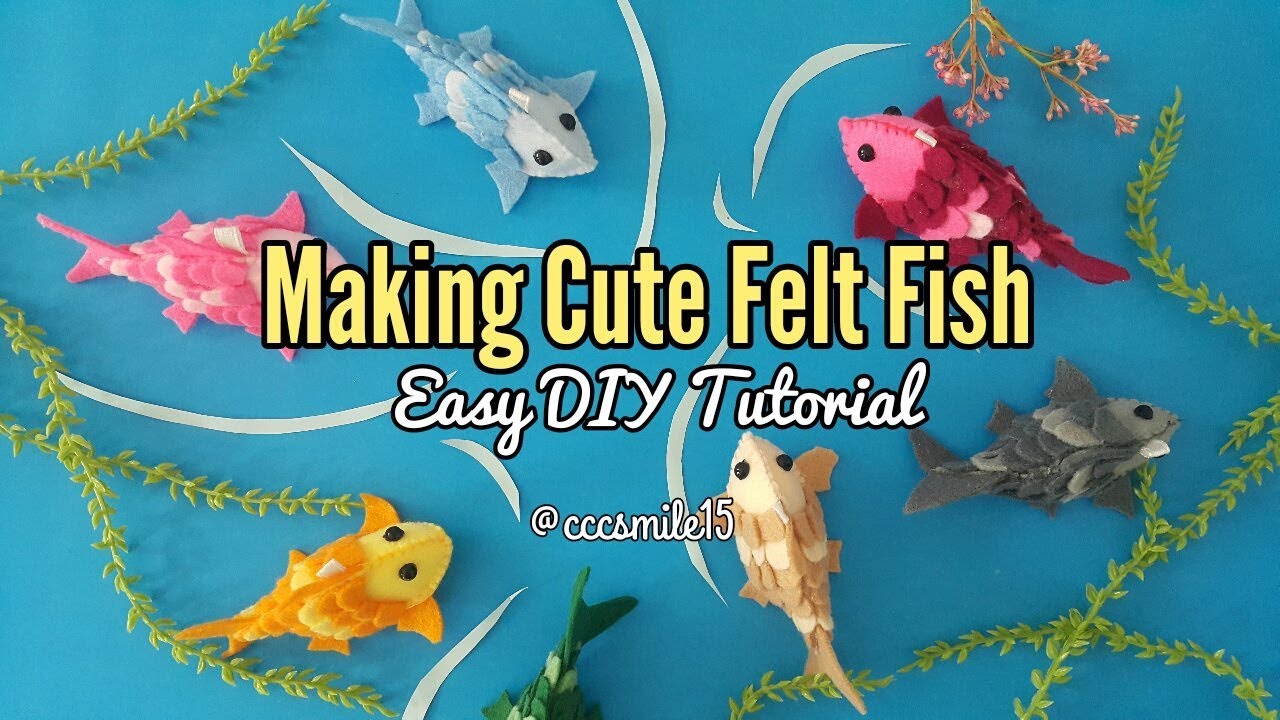 How to Make Cute Felt Fish - Easy DIY Tutorial