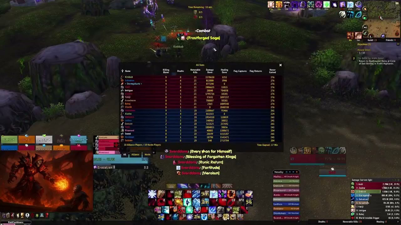 Warlords of Annihilation vs Celestial in WSG premade.