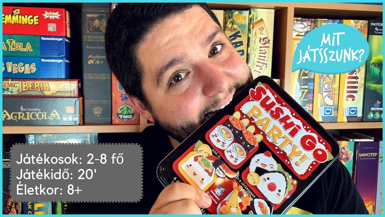 Sushi Go Party Társasjáték Bemutató