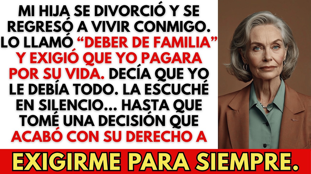 El divorcio de mi hija la convirtió en mi problema… y luego exigió que yo la mantuviera