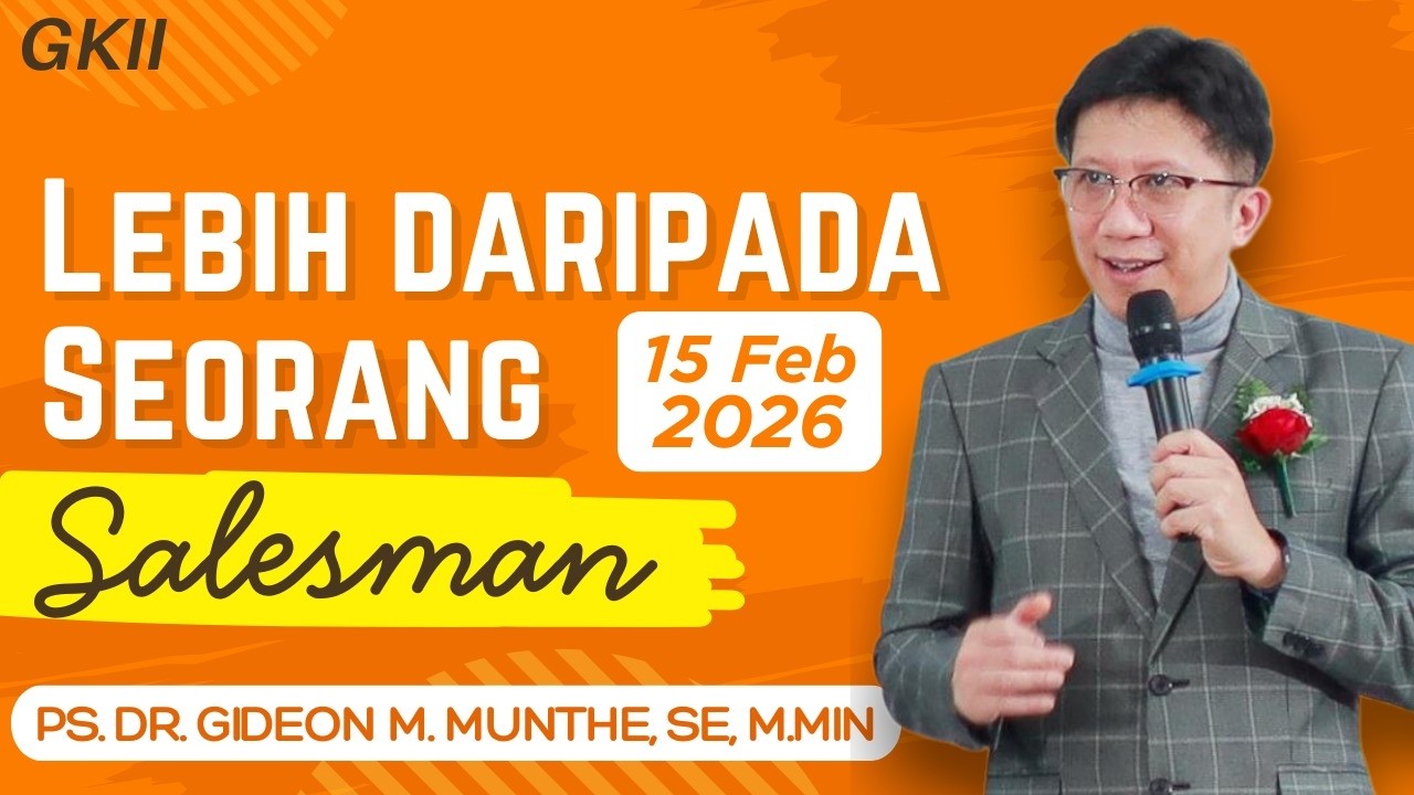IBADAH RAYA UMUM II  | GKII PUSAT MEDAN | MINGGU, 15 FEBRUARI 2026