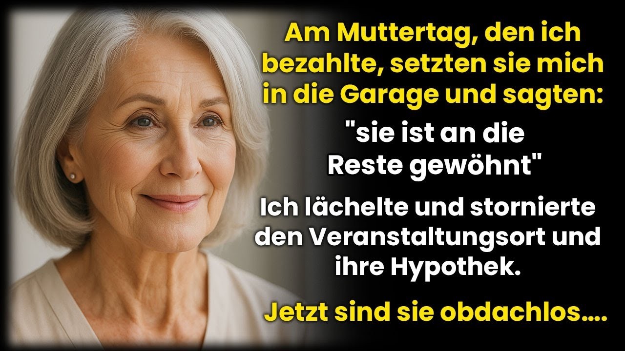 Am Muttertag wurde ich in die Garage gesetzt – ‘Sie ist eh nur Reste gewöhnt’