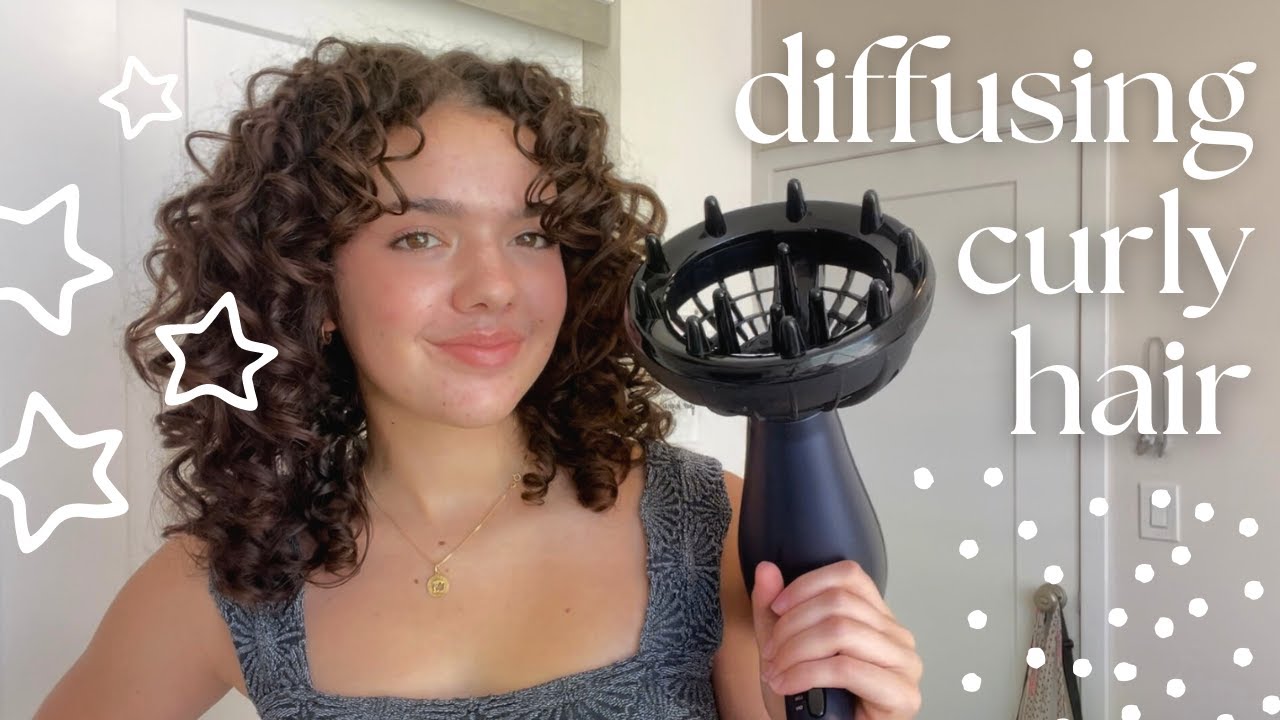 how I diffuse my curly hair