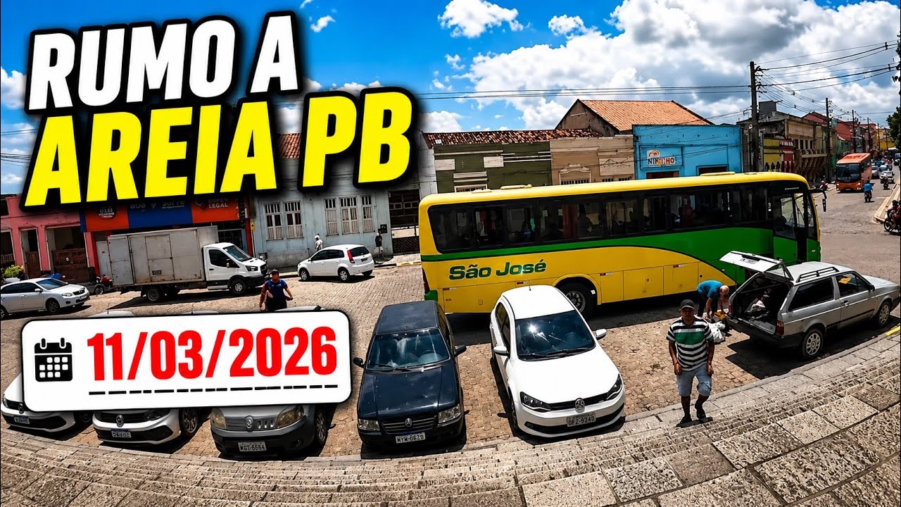 🚍 PEGUEI O ÔNIBUS PRA AREIA PB | Viagem pelo interior da Paraíba🕶️