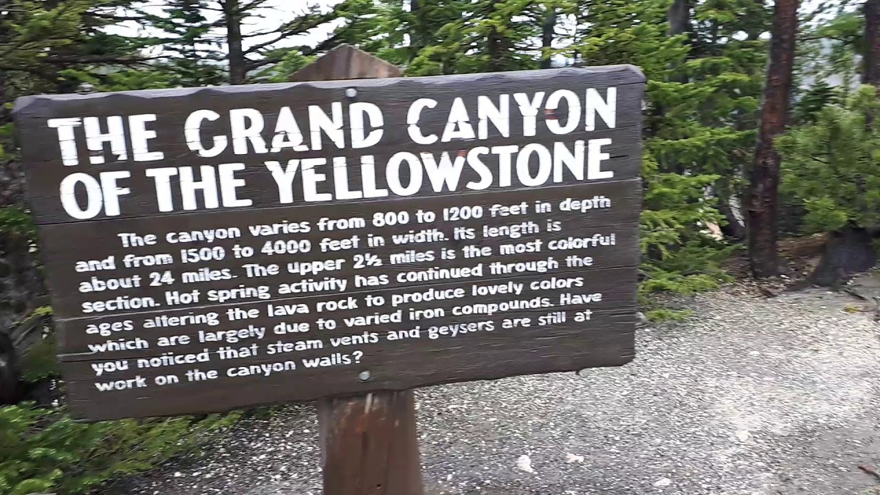 Jalutus Yellowstone kanjoni juurde
