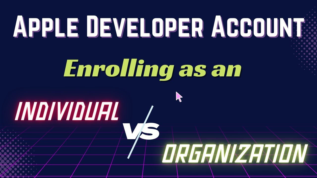Apple Developer Account: Individual vs Organization #apple #appledeveloper