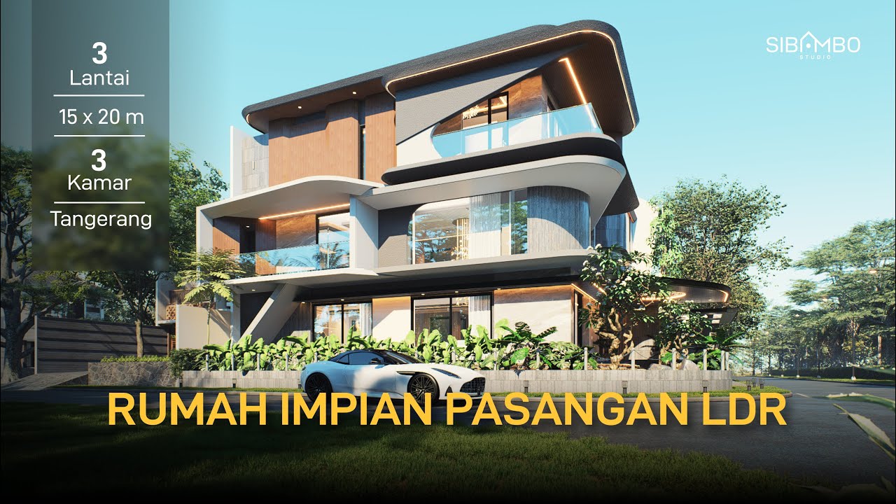 Desain Rumah Futuristik 15x20 m2 di BSD Tangerang | Cerita Rumah: The Zenith House