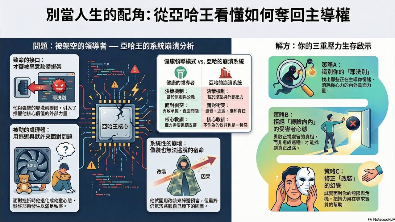 【列王記】【歷代志】【系統論解析】亞哈王生命系統：系統從意志軟弱到崩潰，放棄王冠的國王