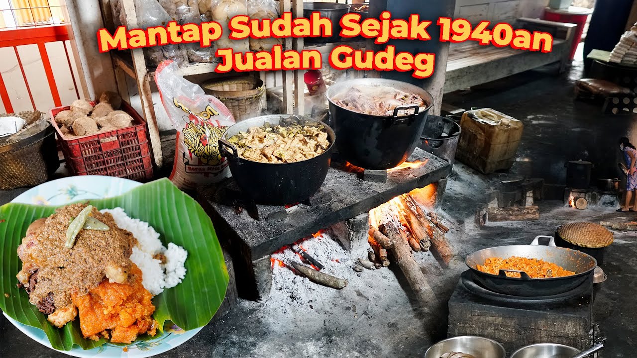 KRECEK PEDASNYA WAJIB NAMBAH!! GUDEG KERING LEGEND SEJAK 1940an, GUDEG YU NARNI #kulinerjogja