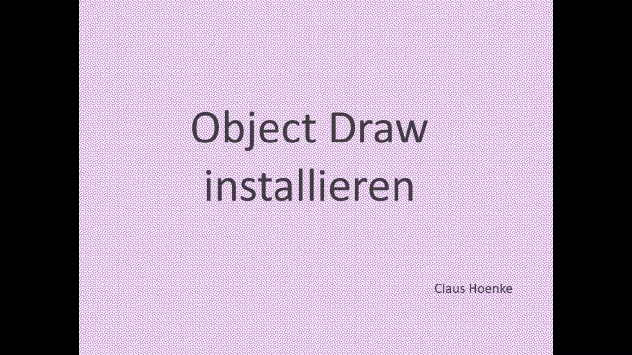 ObjectDraw installieren