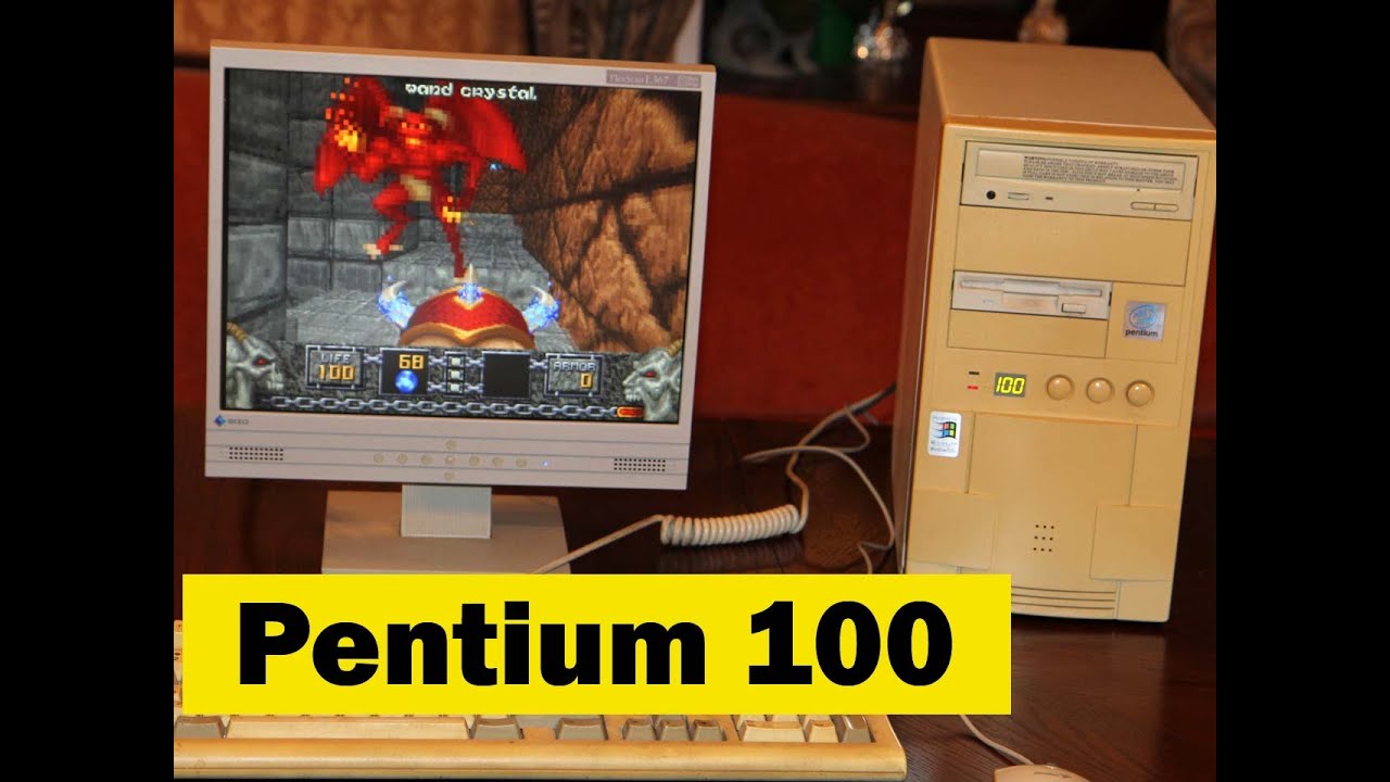 Pentium 100 MHz / 16MB / 420MB / Win 95 Ретро комп