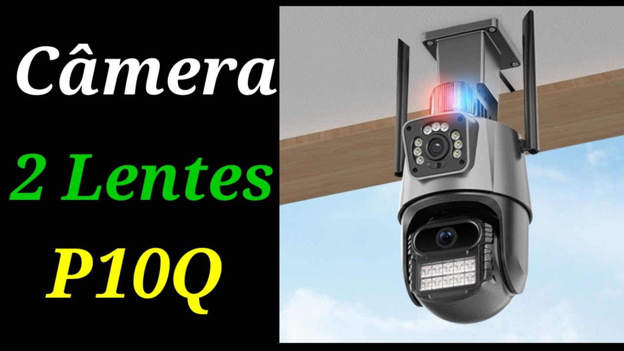 Câmera wi-fi  2 lentes anbiux modelo P10Q 4 mp