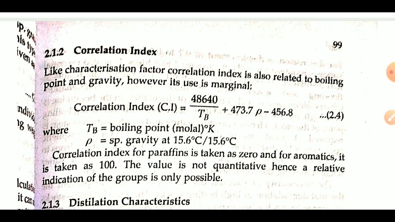 PRPC _ CORELATION INDEXES & CHARACTERISTICS