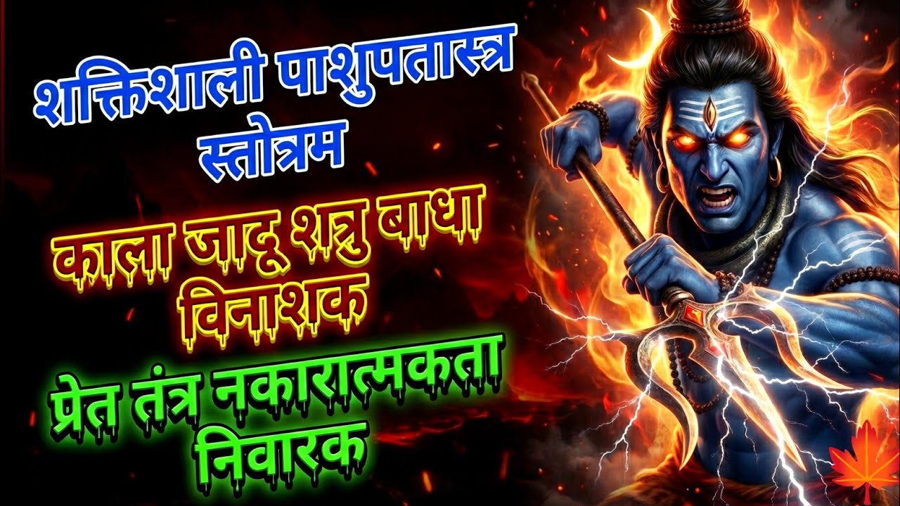 सिर्फ 1 बार सुनें! पाशुपतास्त्र स्तोत्रम | शत्रु बाधा, काला जादू समाप्त