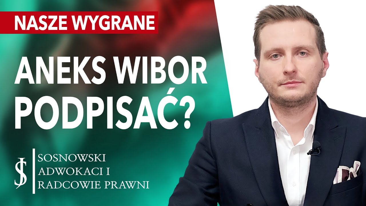 ANEKS WIBOR od BANKU do umowy kredytu - USUNIĘCIE WIBOR Z UMOWY? TRZEBA podpisać? ANEKS MBANK, ALIOR
