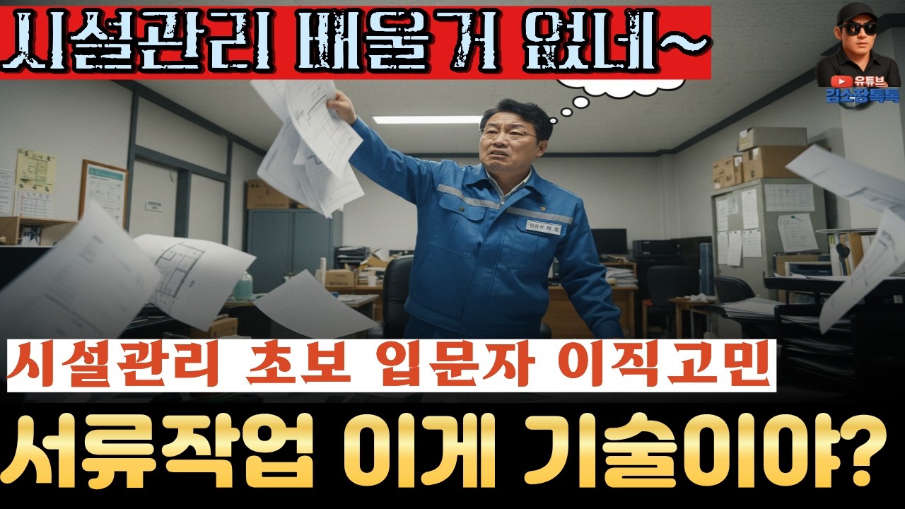 배울거 없는 시설관리 아무도 안알려줍니다