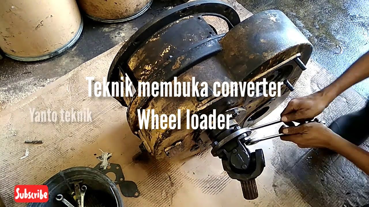 Cara membuka converter torque wheel loader