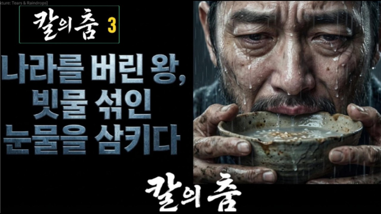 [칼의 춤 3화] 나라를 버린 왕 굶주림 앞에 권위도 버린 눈물의 식사#AI야사#AI사극