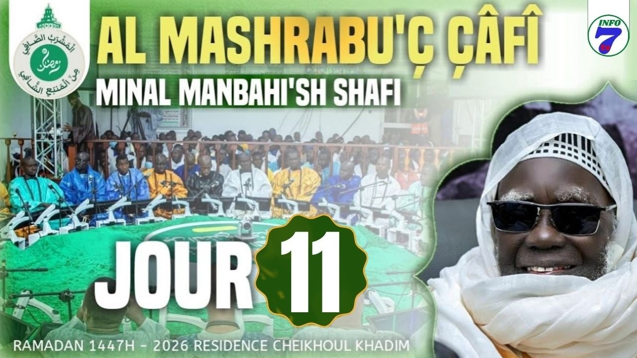 🔴En Direct Al Mashrabu’ ç çâfî minal manbahi’s Shâfî | 11e Jour Ramadan 1447 h - 27 Février 2026